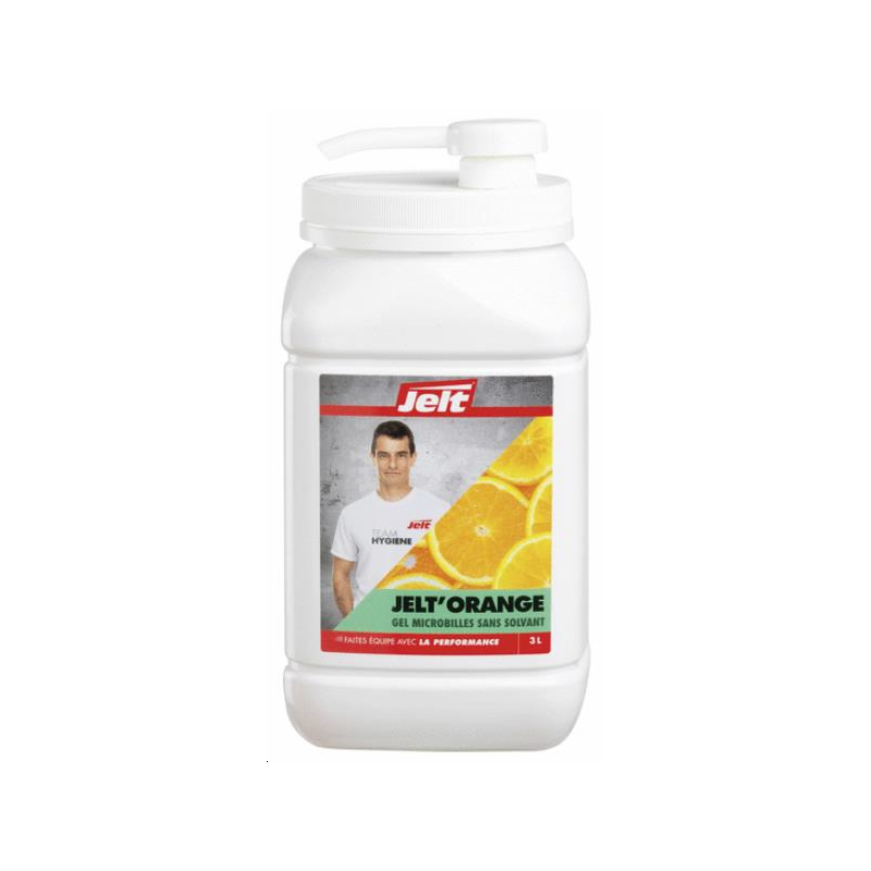 GEL SANS SOLVANT JELT'ORANGE. pot/pompe 3l. JELT 742403