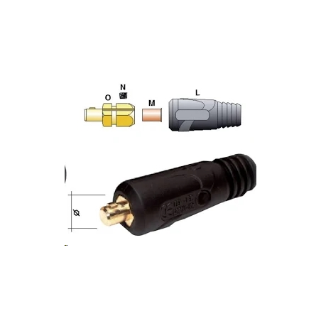 CONNECTEUR DINSE MALE 13MM35-50mm² - 400AWELDLINE W000010560