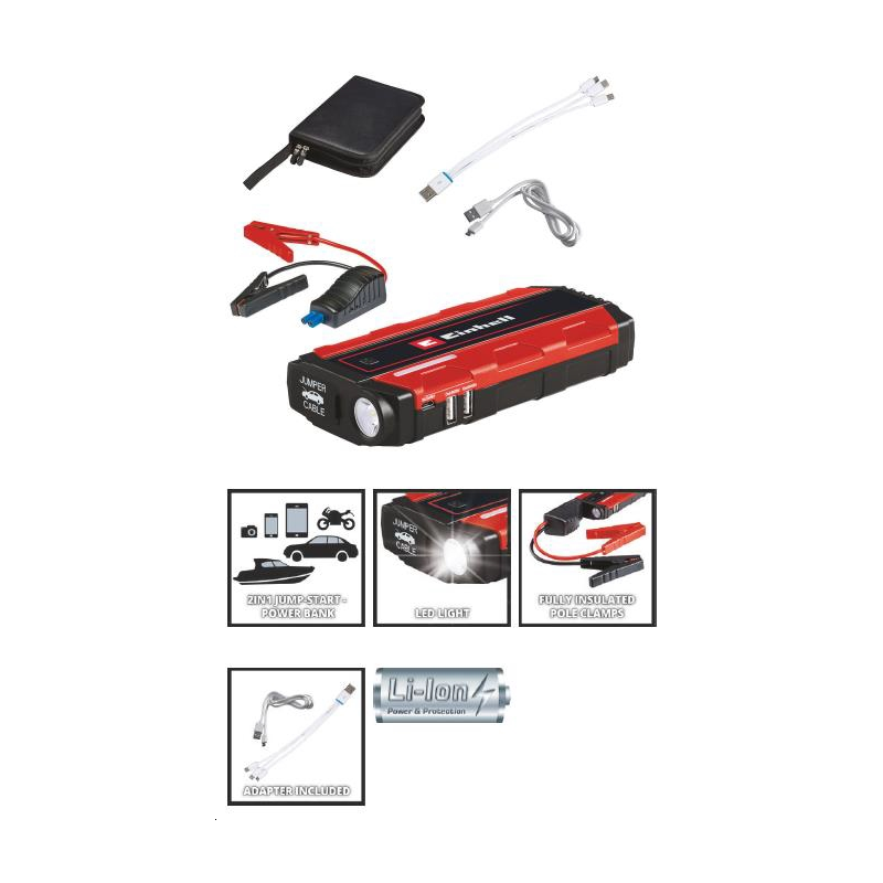 BOOSTER DE DÉMARRAGE - STATION D'ENERGIE CE-JS 8/1EINHELL 1091511