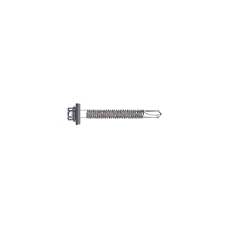 VIS AP COUVERTURE/METAL E-VS BOHR TX 16 END -6,3X80 RAL9010 (X100)
