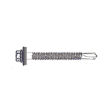 VIS AP COUVERTURE/METAL E-VS BOHR TX 16 END -6,3X80 RAL9010 (X100)