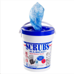 SCRUBS. SEAU DE 72 LINGETTES NETTOYANTES,JEL 042272