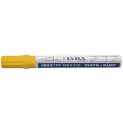 MARQUEUR PEINTURE LAQUEE - POINTE 1-4 MM - JAUNELYRA L4040007