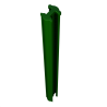 POTEAU GIGACLIP VERT 6005 GAN 24122031- 2200X80X60MM