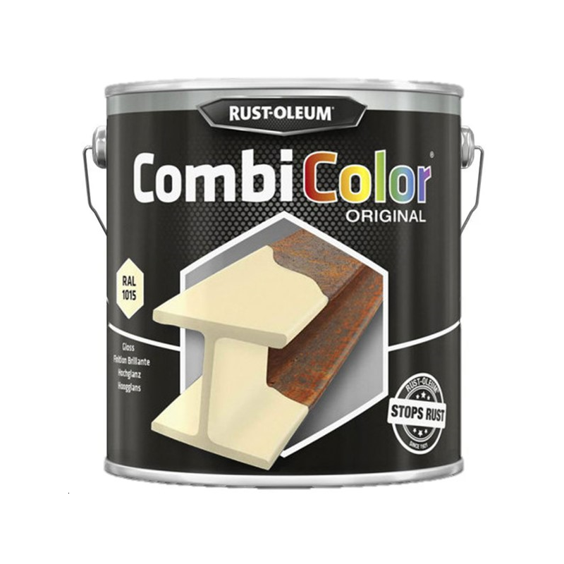 PEINTURE COMBICOLOR SABLE RAL 1015 2,5LRUST OLEUM 7342