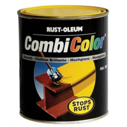 PEINTURE COMBICOLOR JAUNE SÉCUTITÉ RAL 1007 0,75LRUST OLEUM 7348
