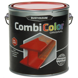 PEINTURE COMBICOLOR ROUGE INCENDIE RAL 3000 2,5L RUST OLEUM 7365