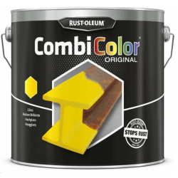 PEINTURE COMBICOLOR JAUNE GAZ RAL 1004  2,5 LITRESRUST OLEUM 7349