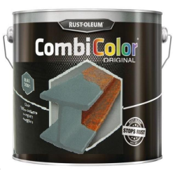 PEINTURE COMBICOLOR GRIS ARGENT RAL 7001 2,5 LRUST OLEUM 7382