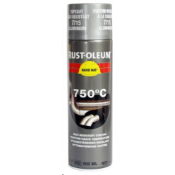 PEINTURE HAUTE TEMPÉRATURE 650°C ALUMINIUM SATIN. AÉRO 650/500MLRUST OLEUM 7715