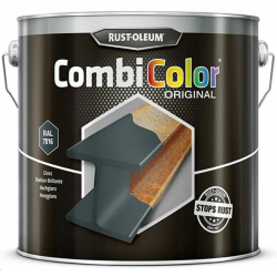 PEINTURE COMBICOLOR GRIS ANTHRACITE RAL 7016 2,5 LRUST OLEUM 7389
