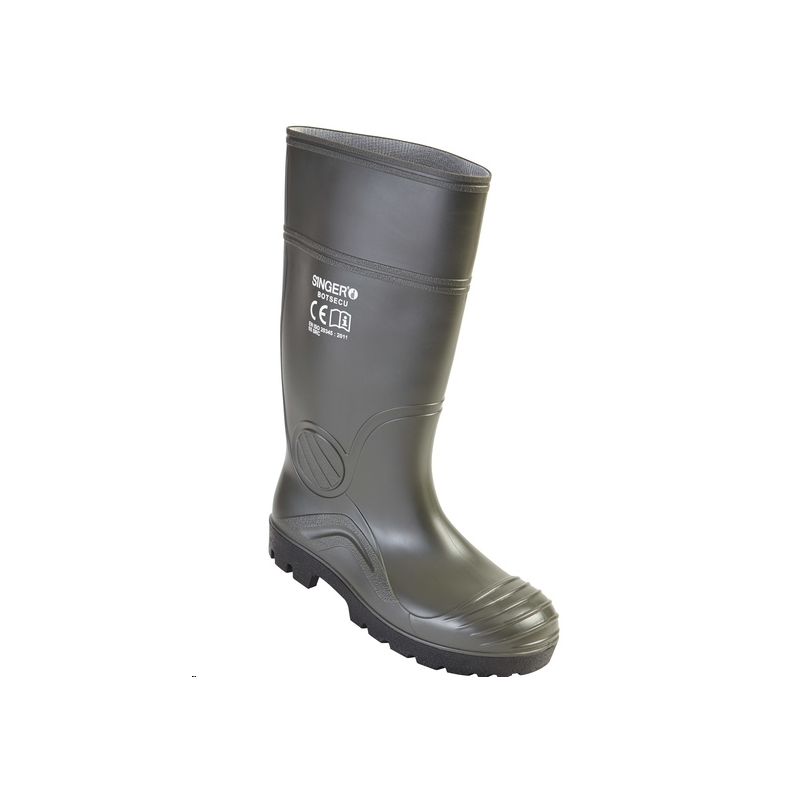 BOTTE DE SECURITE PVC S5 39SINGER BOTSECU39