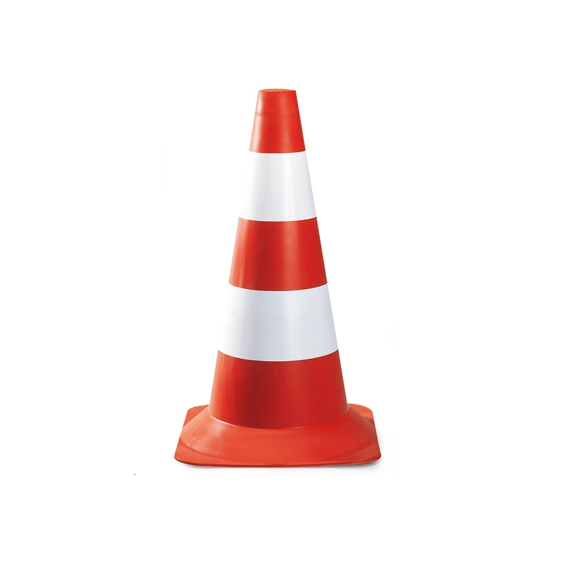 CONE DE SIGNALISATION. PE. ROUGE ET BLANC. EMPILABLE.SINGER SGNCONE50